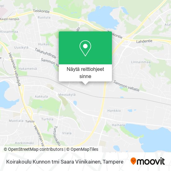 Koirakoulu Kunnon tmi Saara Viinikainen kartta