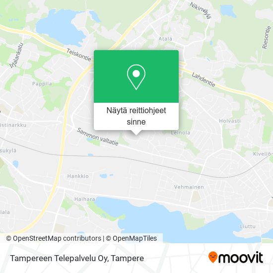 Tampereen Telepalvelu Oy kartta