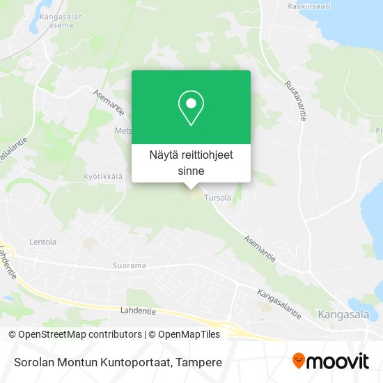 Sorolan Montun Kuntoportaat kartta