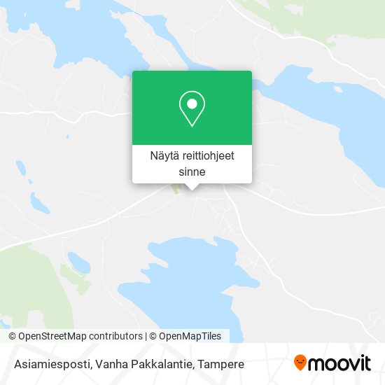 Asiamiesposti, Vanha Pakkalantie kartta