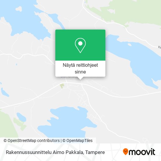 Rakennussuunnittelu Aimo Pakkala kartta