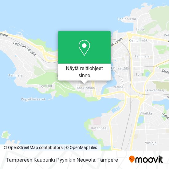 Tampereen Kaupunki Pyynikin Neuvola kartta