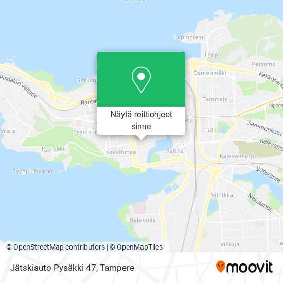 Jätskiauto Pysäkki 47 kartta