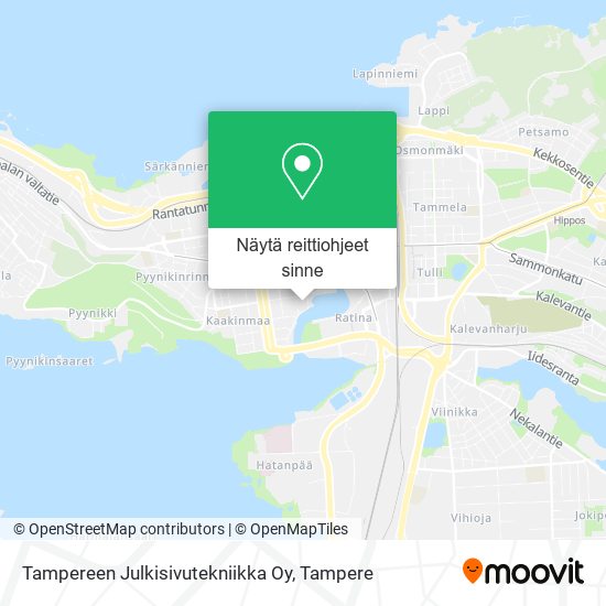 Tampereen Julkisivutekniikka Oy kartta