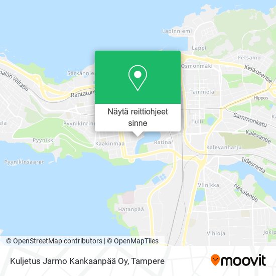 Kuljetus Jarmo Kankaanpää Oy kartta