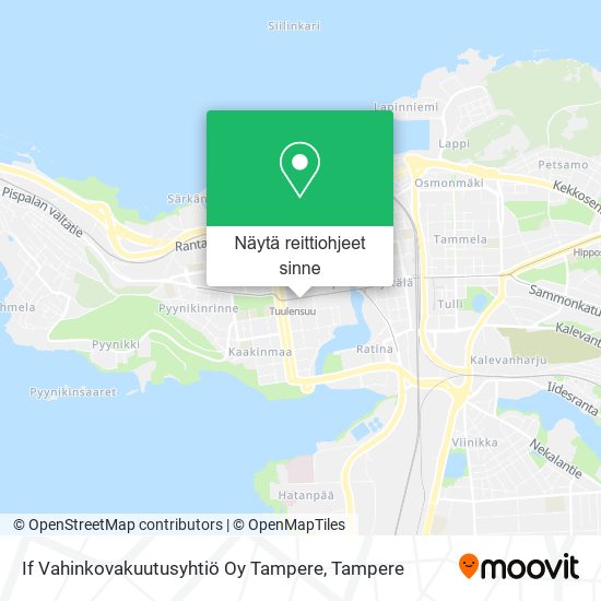 If Vahinkovakuutusyhtiö Oy Tampere kartta