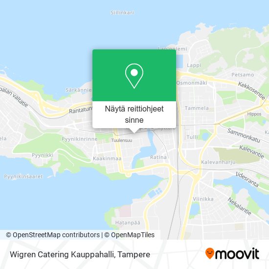 Wigren Catering Kauppahalli kartta