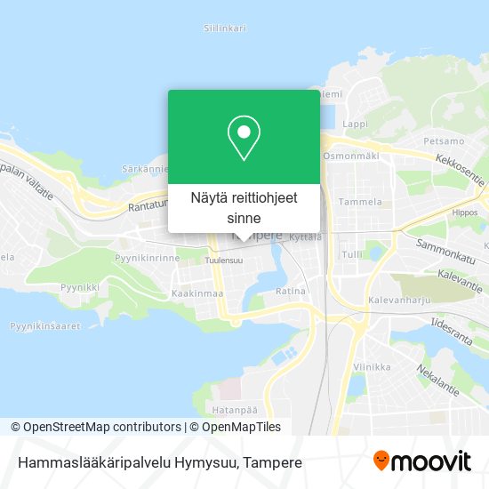 Hammaslääkäripalvelu Hymysuu kartta