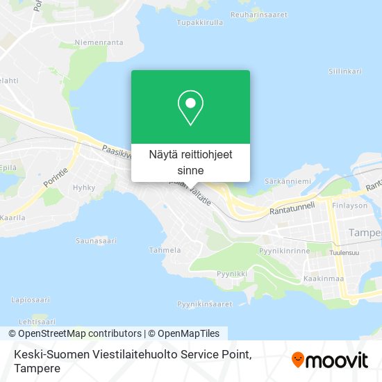 Keski-Suomen Viestilaitehuolto Service Point kartta