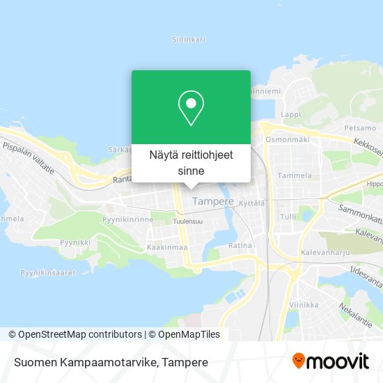 Kuinka päästä kohteeseen Suomen Kampaamotarvike paikassa Tampere  kulkuvälineellä Bussi tai Raitiovaunu?