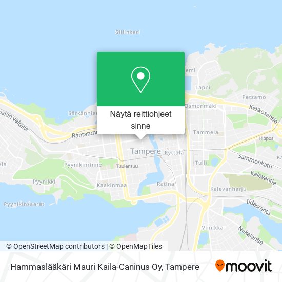 Hammaslääkäri Mauri Kaila-Caninus Oy kartta