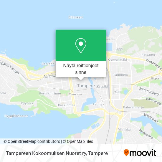 Tampereen Kokoomuksen Nuoret ry kartta