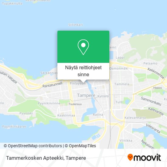 Tammerkosken Apteekki kartta