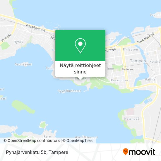 Pyhäjärvenkatu 5b kartta