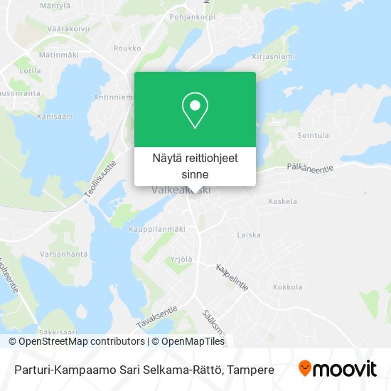 Parturi-Kampaamo Sari Selkama-Rättö kartta