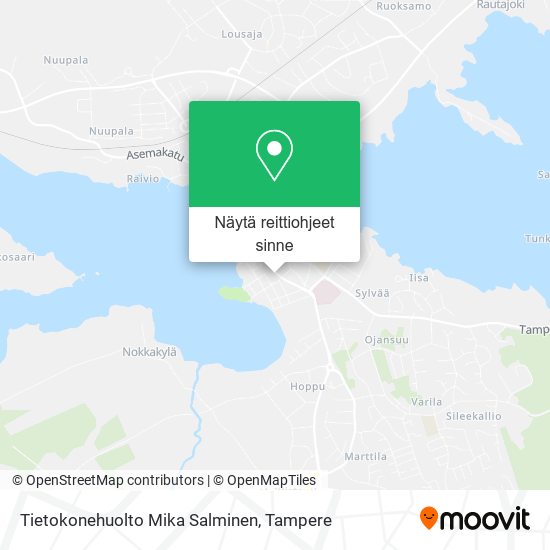 Tietokonehuolto Mika Salminen kartta