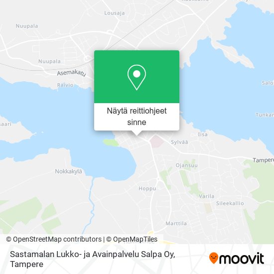 Sastamalan Lukko- ja Avainpalvelu Salpa Oy kartta