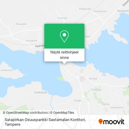 Satapirkan Osuuspankki Sastamalan Konttori kartta