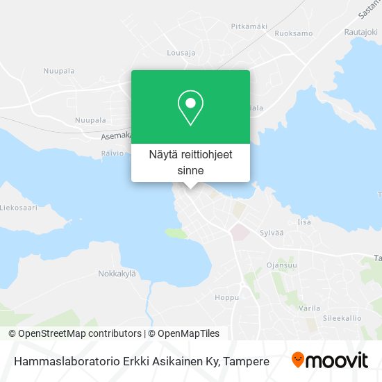 Hammaslaboratorio Erkki Asikainen Ky kartta