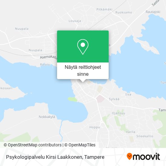 Psykologipalvelu Kirsi Laakkonen kartta