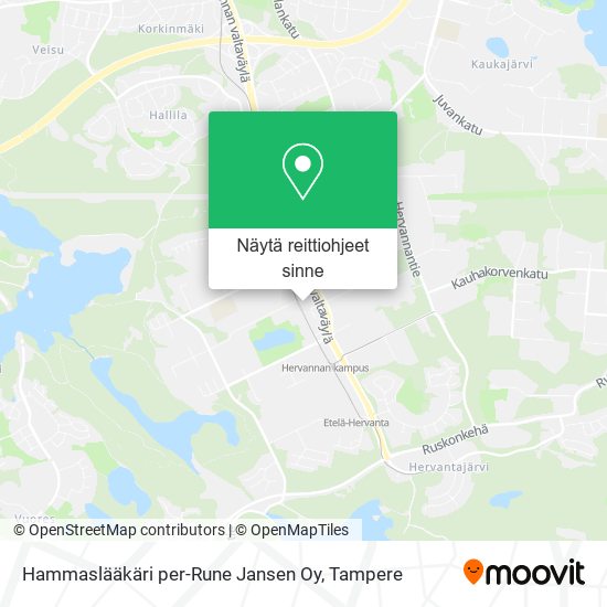 Hammaslääkäri per-Rune Jansen Oy kartta