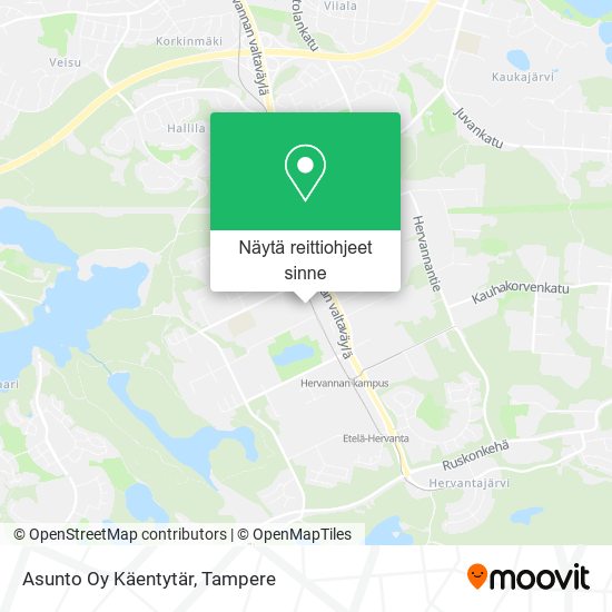 Asunto Oy Käentytär kartta