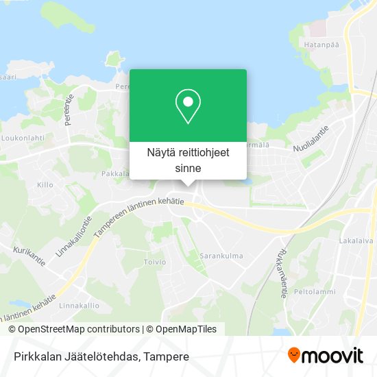 Pirkkalan Jäätelötehdas kartta