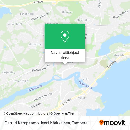 Parturi-Kampaamo Jenni Kärkkäinen kartta