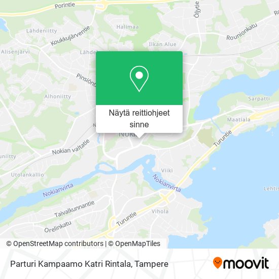 Parturi Kampaamo Katri Rintala kartta