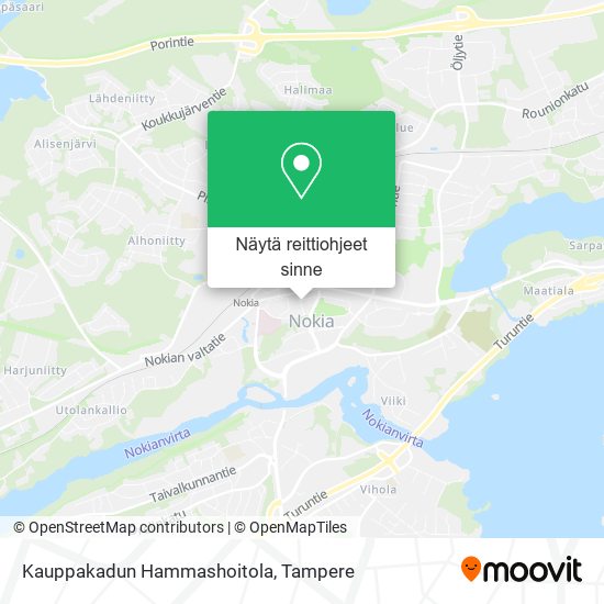 Kauppakadun Hammashoitola kartta