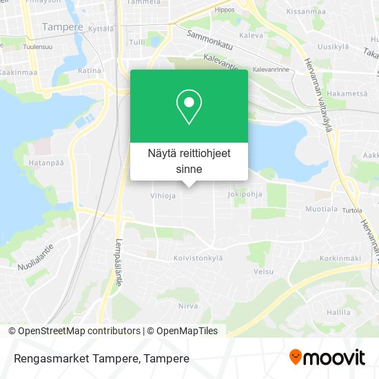 Rengasmarket Tampere kartta