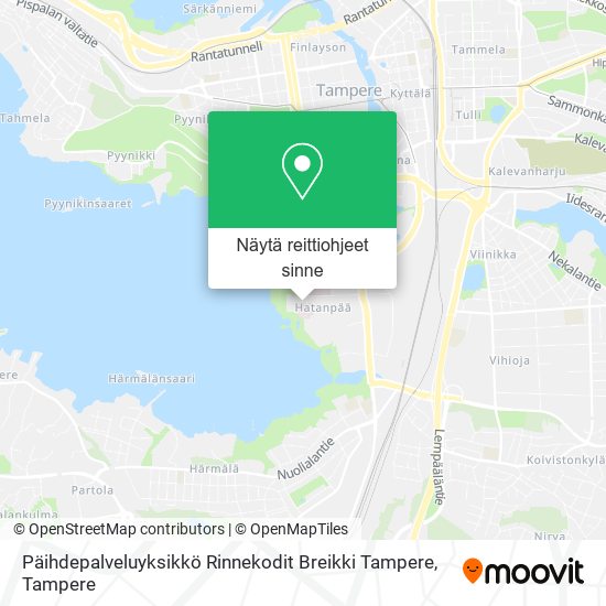 Päihdepalveluyksikkö Rinnekodit Breikki Tampere kartta