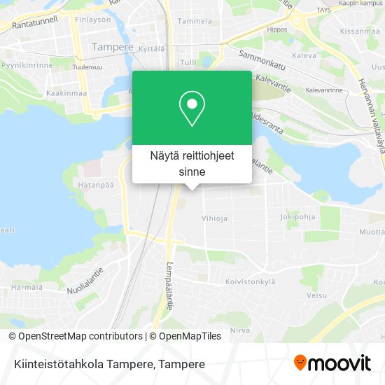 Kiinteistötahkola Tampere kartta