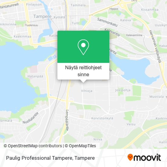 Paulig Professional Tampere kartta