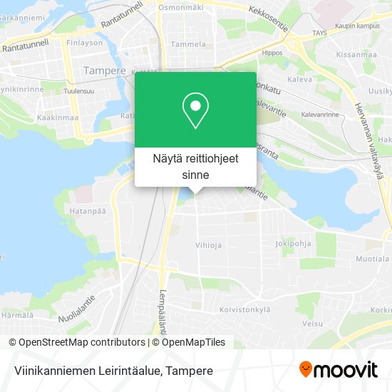 Viinikanniemen Leirintäalue kartta