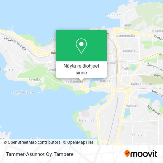 Tammer-Asunnot Oy kartta