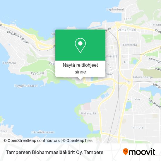 Tampereen Biohammaslääkärit Oy kartta