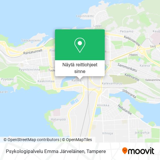 Psykologipalvelu Emma Järveläinen kartta