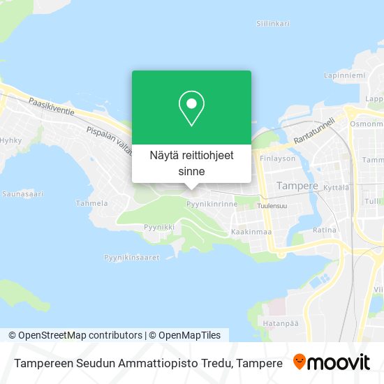 Tampereen Seudun Ammattiopisto Tredu kartta