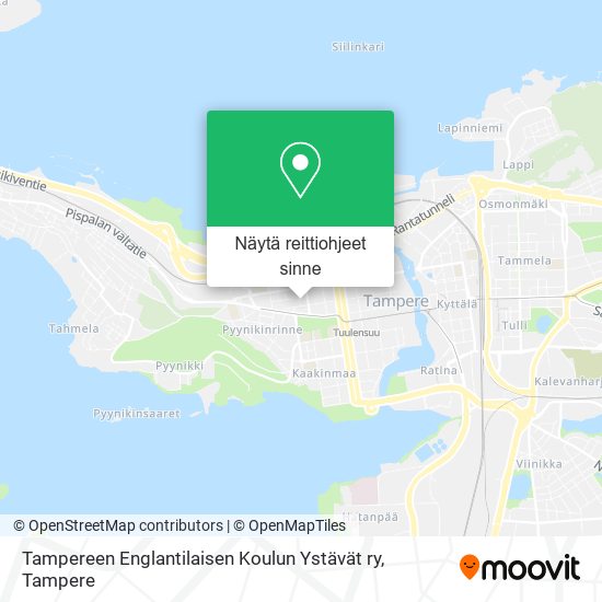 Tampereen Englantilaisen Koulun Ystävät ry kartta