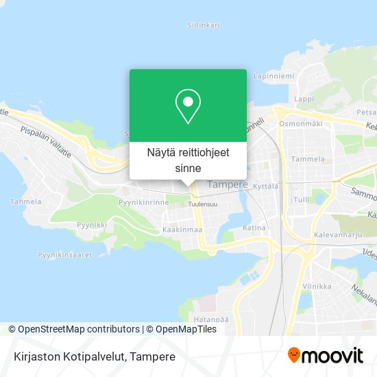 Kirjaston Kotipalvelut kartta