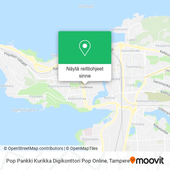 Pop Pankki Kurikka Digikonttori Pop Online kartta