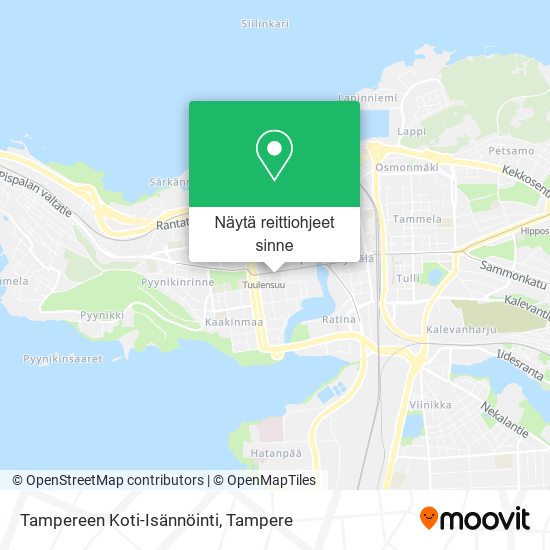 Tampereen Koti-Isännöinti kartta