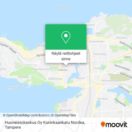 Huoneistokeskus Oy Kuninkaankatu Nordea kartta