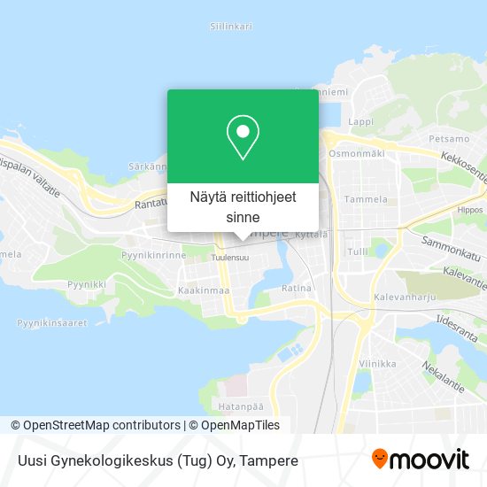 Uusi Gynekologikeskus (Tug) Oy kartta