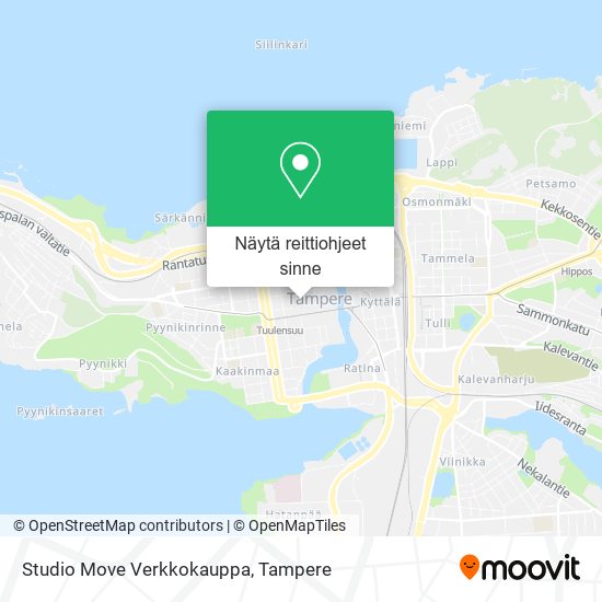 Studio Move Verkkokauppa kartta