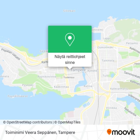Toiminimi Veera Seppänen kartta