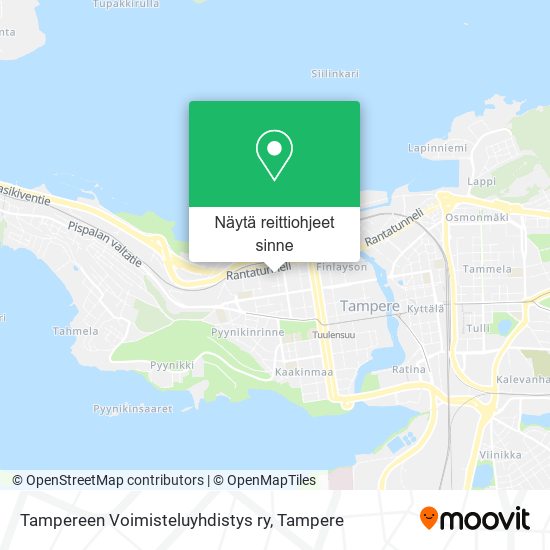 Tampereen Voimisteluyhdistys ry kartta