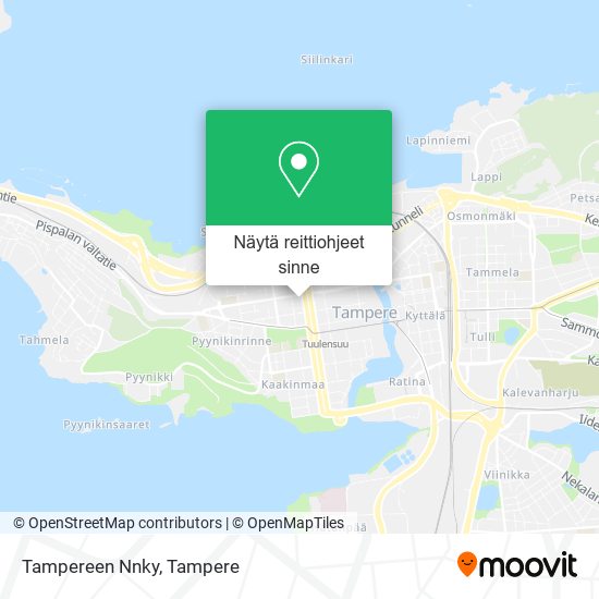 Tampereen Nnky kartta