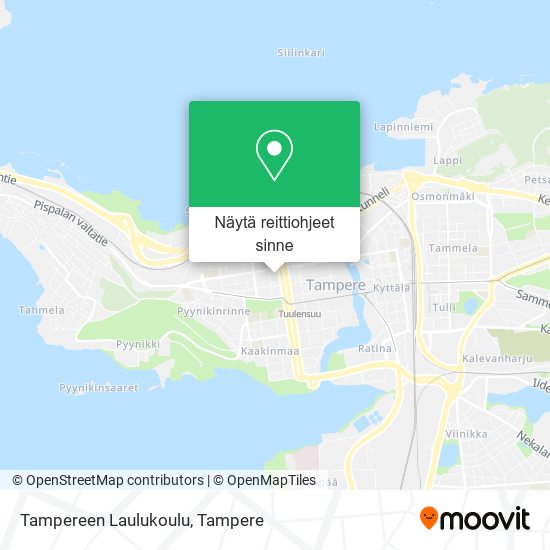 Tampereen Laulukoulu kartta